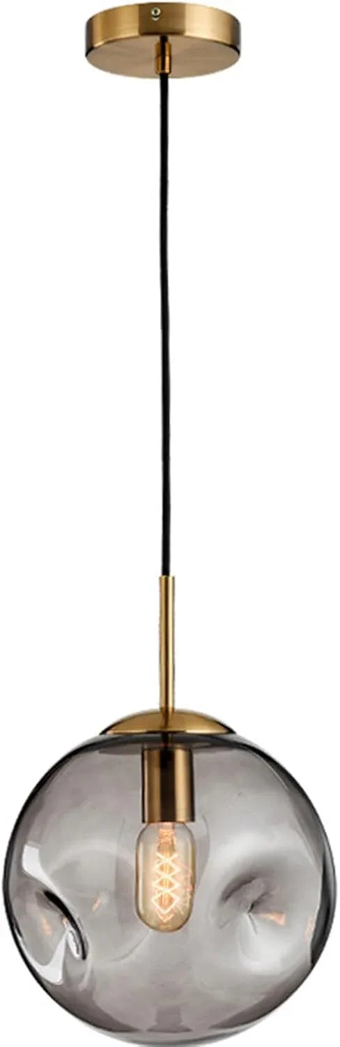 Audara-10-inch Glass Pendant Lights, Spherical Decorative Lamps, Bohemian Style, European Minimalist Style, Suitable For Bedrooms, Hotels, Restaurants, Entryways, Kitchen Islands, And Other Scenarios.