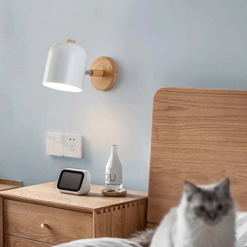 Audara-American Retro Wall Lamp Creative Scandinavian Rural Wall Lights Simple Living Room Study Bedside Sconces Cafe Background Wall Metal Mounted Lighting Fixture