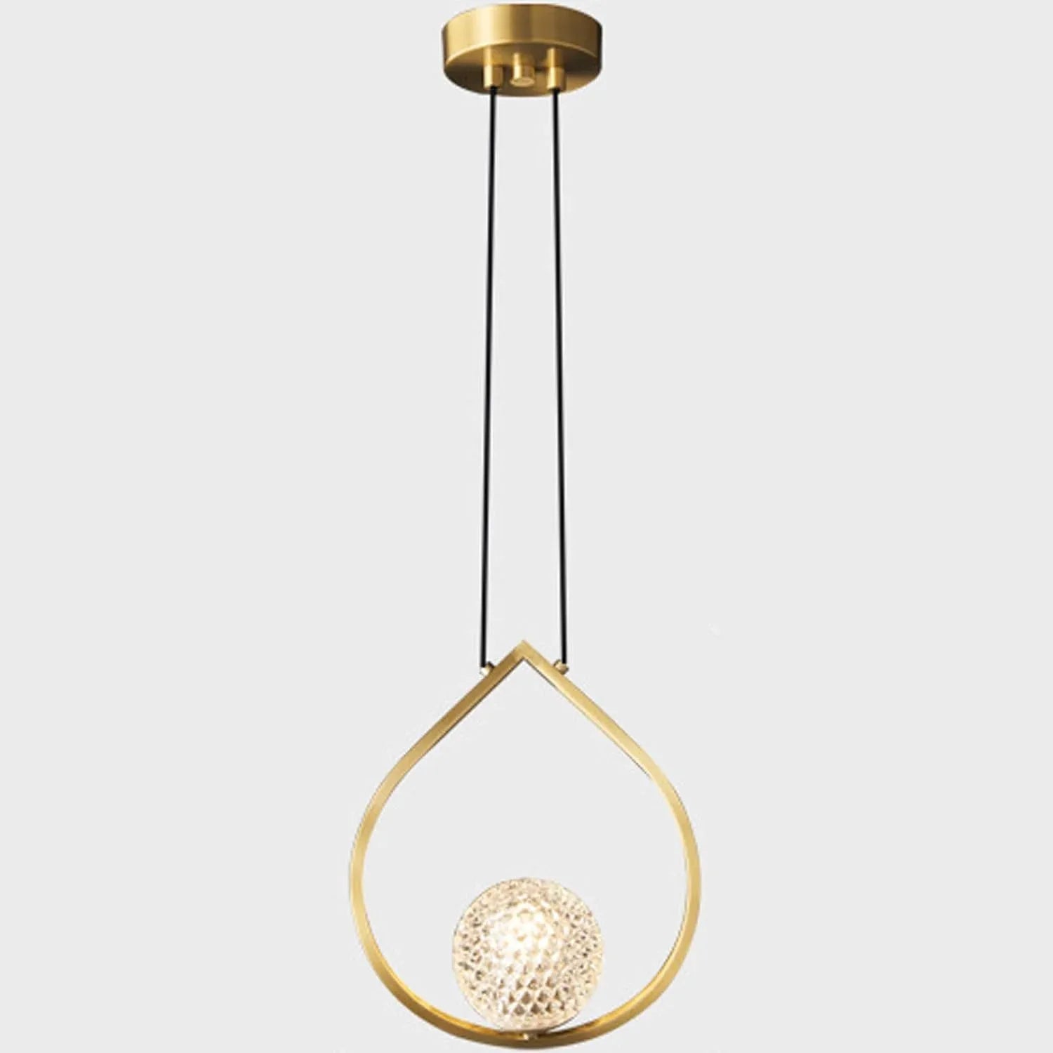 Audara-8-inch Minimalist Crystal Pendant Light, Bohemian Style, Suitable for Decorative Pendant Lights in Bedrooms, Bedside Tables, Hallways, Balconies, Living Rooms, Hotel Entryways, and Cafes.