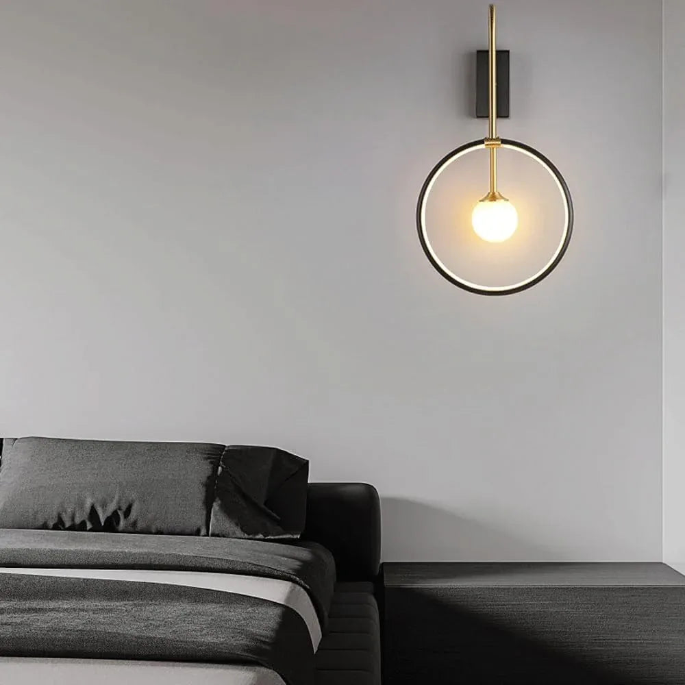 Audara-Scandinavian Light Luxury Wall Lamp Modern Bedroom Bedside Wall Lights Creative Study Room Decorative Sconces Aisle Corridor Entrance Mounted Lighting Fixture