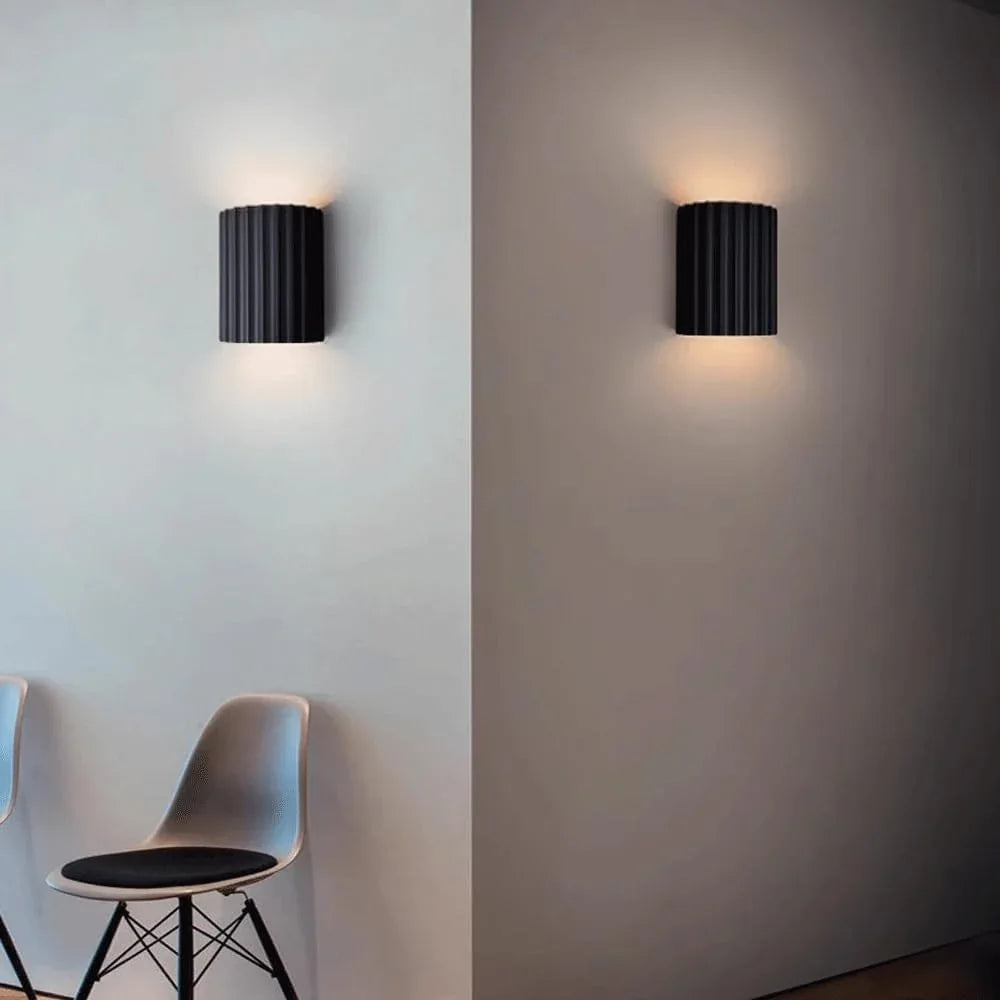 Audara-Macaron Matching Color G9 Lamp Base Resin Wall Lamp Modern Simple Bedroom Bedside Living Room Backdrop Wall Lights 5.51in Stairway Aisle Entryway Wall Sconces For Study Room B&B Lighting Fixture