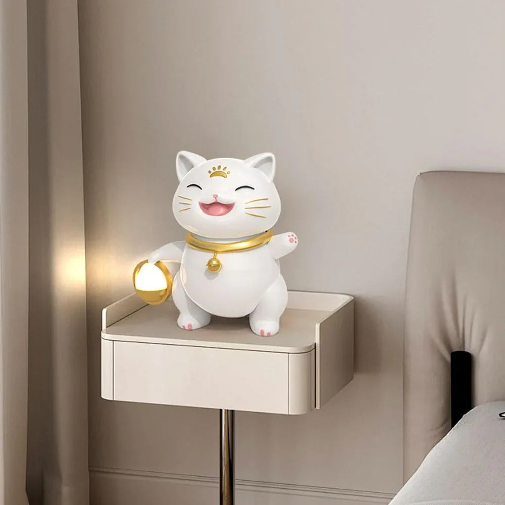 Audara-Modern Simple Entryway Wall Cabinet Bedroom Desk Light Cute Cartoon Metal Resin Desk Lamp Living Room Sofa Bedside Table Lamp Club Library Study Office Lighting Fixture