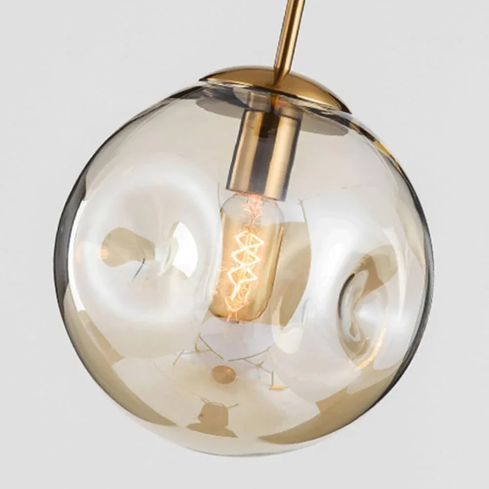 Audara-10-inch Glass Pendant Lights, Spherical Decorative Lamps, Bohemian Style, European Minimalist Style, Suitable For Bedrooms, Hotels, Restaurants, Entryways, Kitchen Islands, And Other Scenarios.