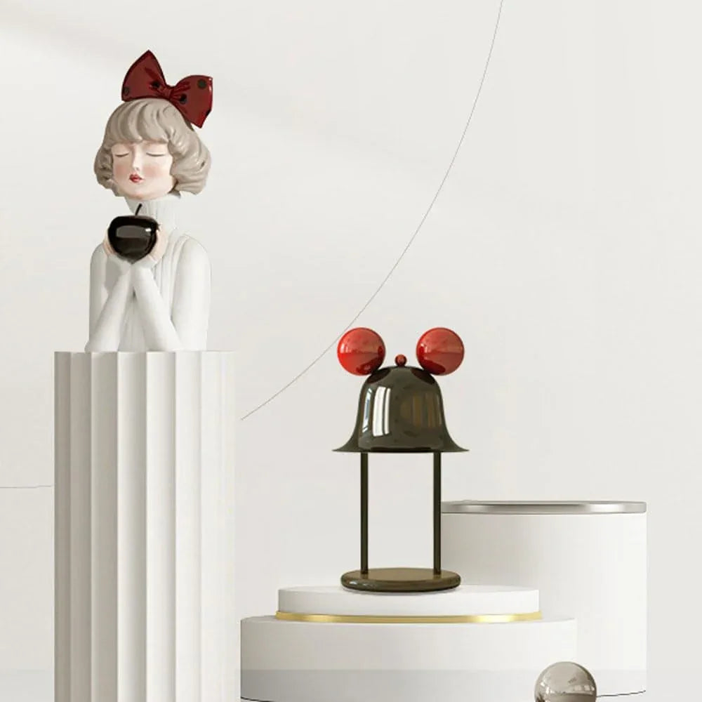 Audara-Creative Cream Wind Dining Room Bar Desk Light Cute Warm Metal Desk Lamp Bedroom Kids Room Dormitory Table Lamp Library Amusement Park School Lighting Fixture