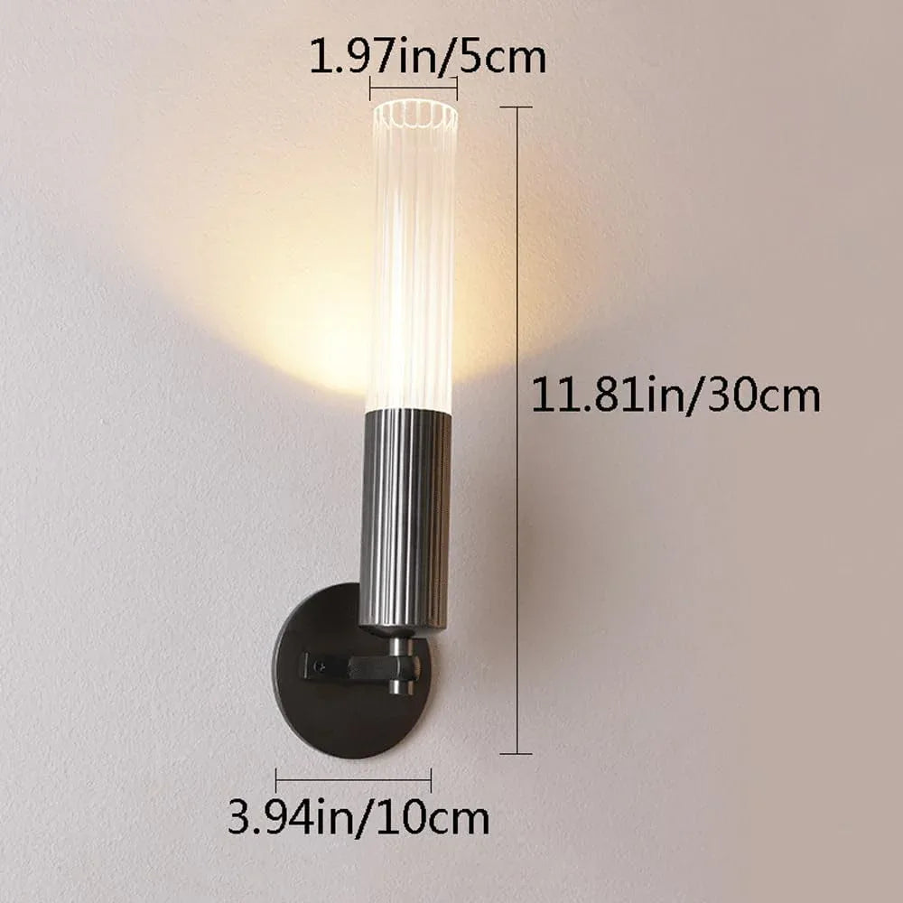 Audara-Light Luxury Brass Wall Lamp Postmodern Bedroom Backdrop Wall Lights Sconces Mid Century Style Creative Mounted Living Room Aisle Corridor LED Lighting Fixture