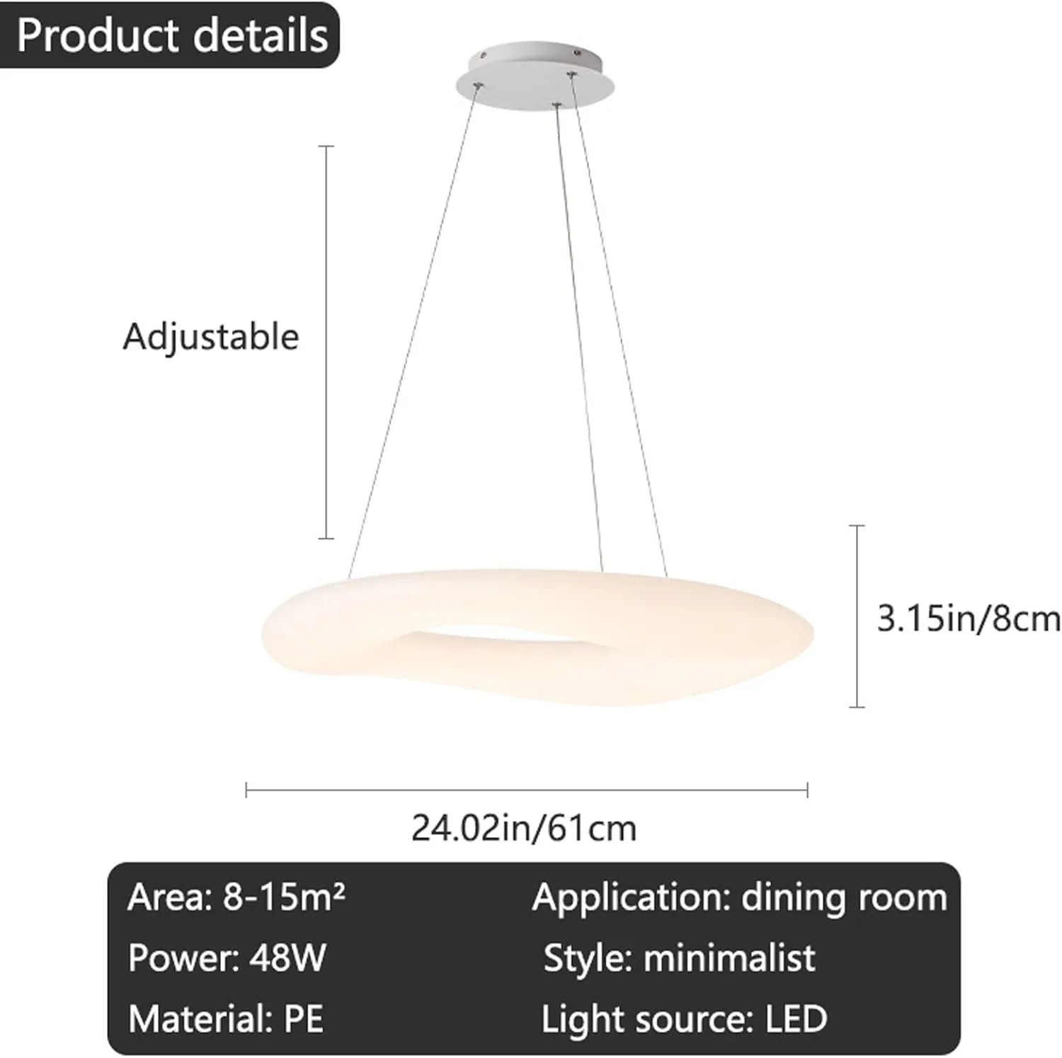Audara-Italian Designer Cream Style Circle Pendant Light Modern Minimalist Dining Room Bedroom Hanging Lamp Three Colors Changing Light LED Chandelier Model House Light Luxury Creative Lighting Fixture