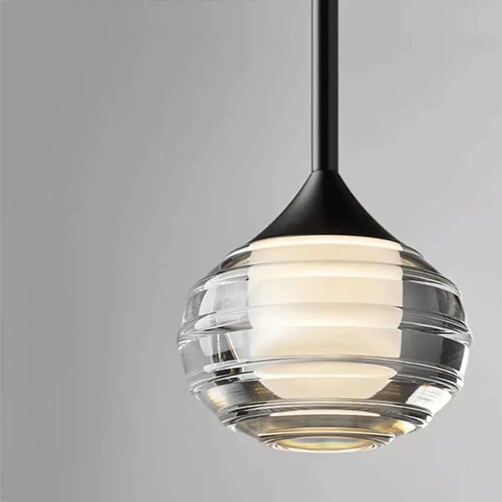 Audara-Crystal Pendant Light, 3.5in, European Modern Minimalist Style, Suitable for Installation in Various Spaces Such As Bedrooms, Hotels, Restaurant Entryways, Cafes, and Kitchen Islands.