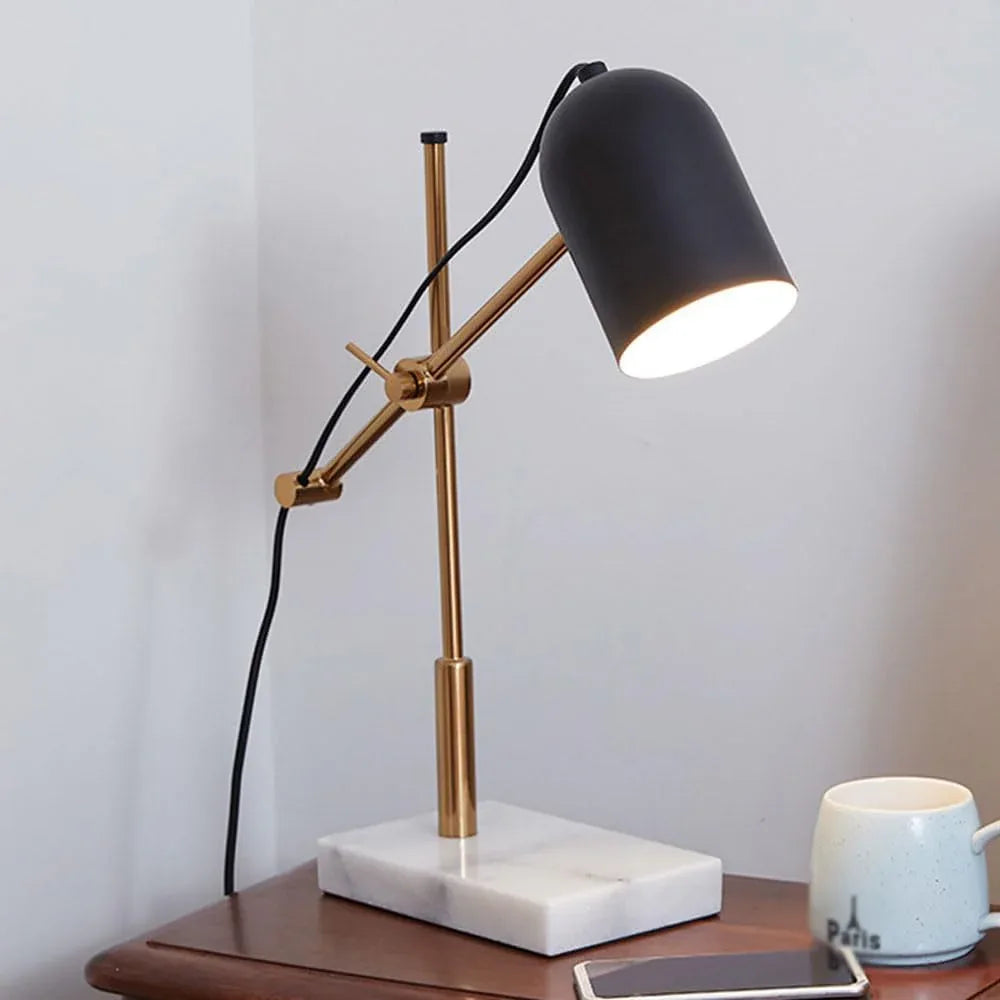 Audara-Luxury Simple Office Hotel Treasury Desk Light Postmodern Creative Marble Desk Lamp Dormitory Apartment Studio Table Lamp Club Mall Hotel Front Desk Model Room Backdrop Lighting Fixture