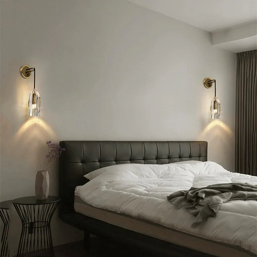 Audara-This 4-inch Small Crystal Pendant Light Features A Modern, Minimalist European Style And Is Suitable For Installation In Various Spaces Such As Bedrooms, Hotels, Restaurant Entryways, Cafes, An