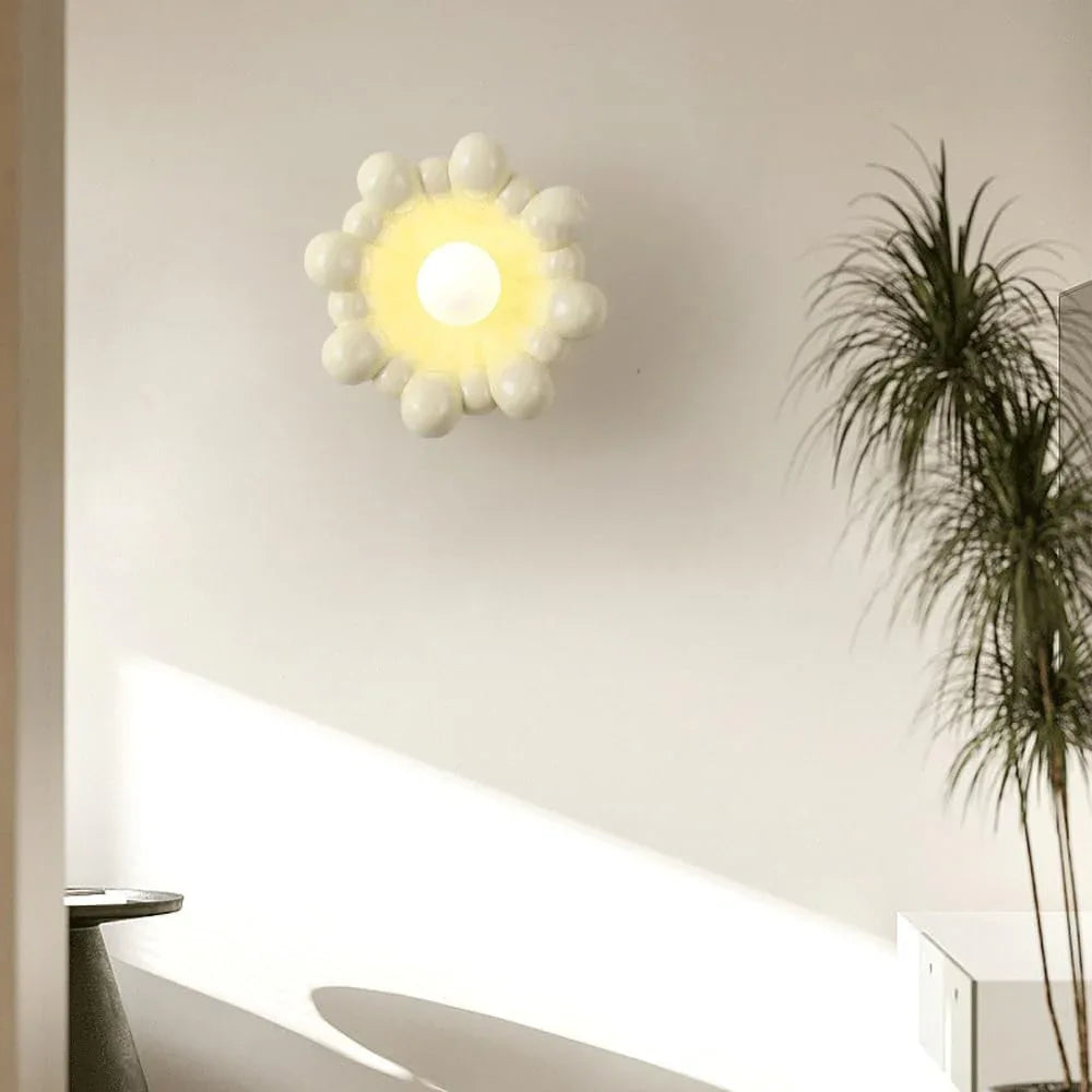 Audara-Scandinavian Cream Style Bedroom Wall Lamp Designer Creative Bed Head Wall Lights Living Room Backdrop Art Sconces Corridor Aisle Simple Decorative Mounted Lighting Fixture
