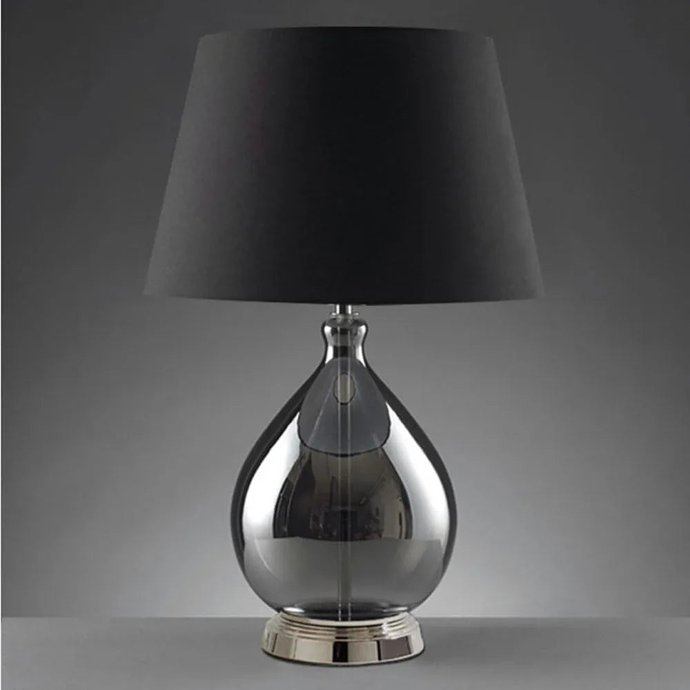 Audara-American Style Personalized Hotel Model Room Wall Cabinet Desk Light Scandinavian Simple Glass Fabric Desk Lamp Bedroom Bedside Study Table Lamp Dining Room Cafe Villa Lighting Fixture