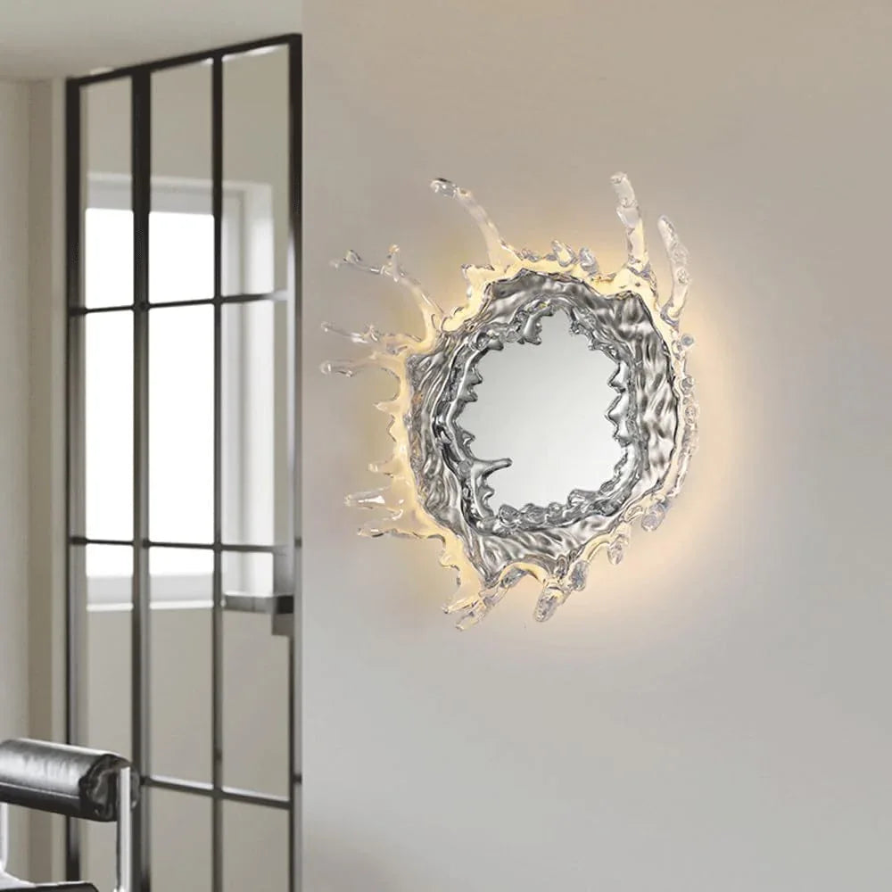 Audara-Hotel Villa Ambience Wall Lamp Fashion Art Water Drops Wall Lights Entryway Aisle Corridor Decoration Sconces Scandinavia Simple Glass Mounted Lighting Fixture