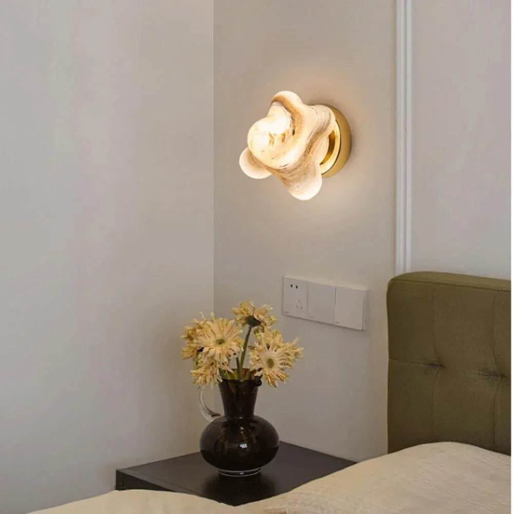 Audara-Superior Sense Bed Head Wall Lamp Simple Entryway Aisle Decorative Wall Lights Designer Starfish Glass Sconces Scandinavian Creative Art Mounted Lighting Fixture
