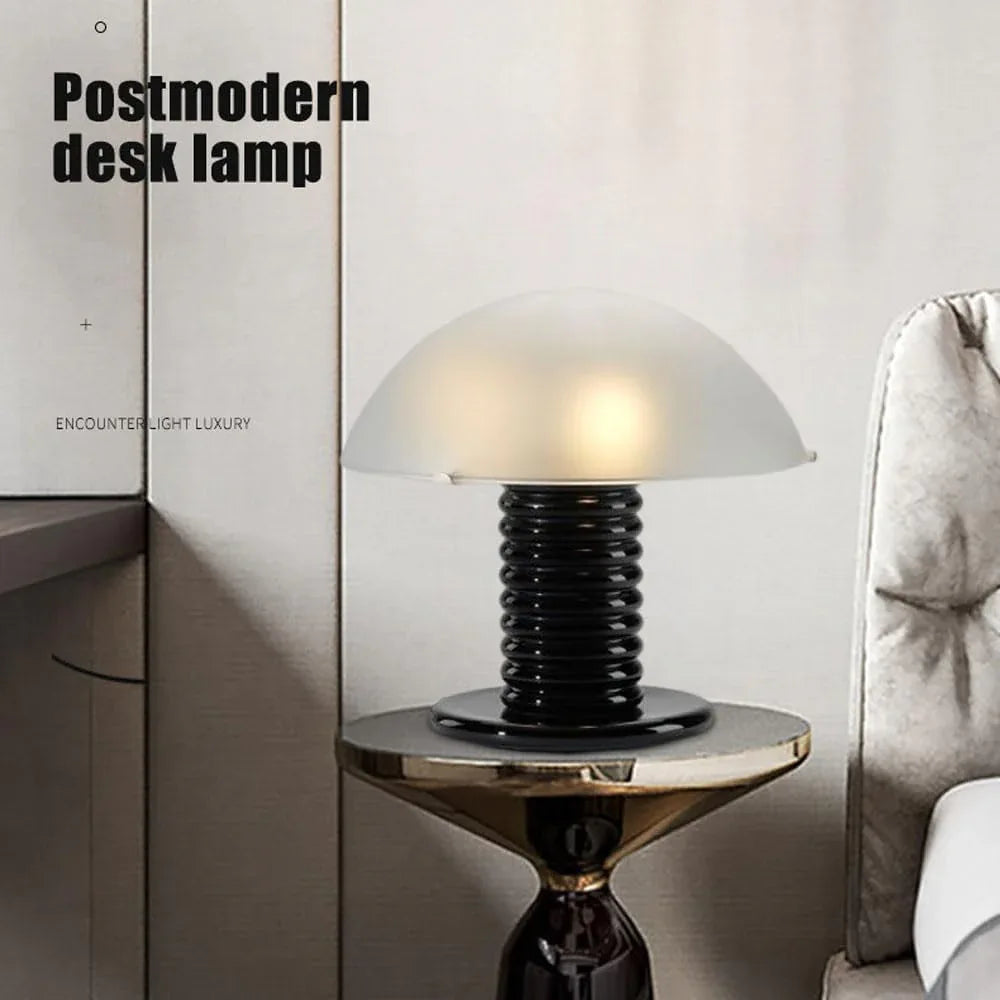 Audara-Scandinavian Creative Study Room Model Room Showroom Desk Light Simple Designer Living Room Office Bedroom Desk Lamp Villa Mall Restaurant Coffee Shop Lighting Fixture Frosted Glass Table Lamp
