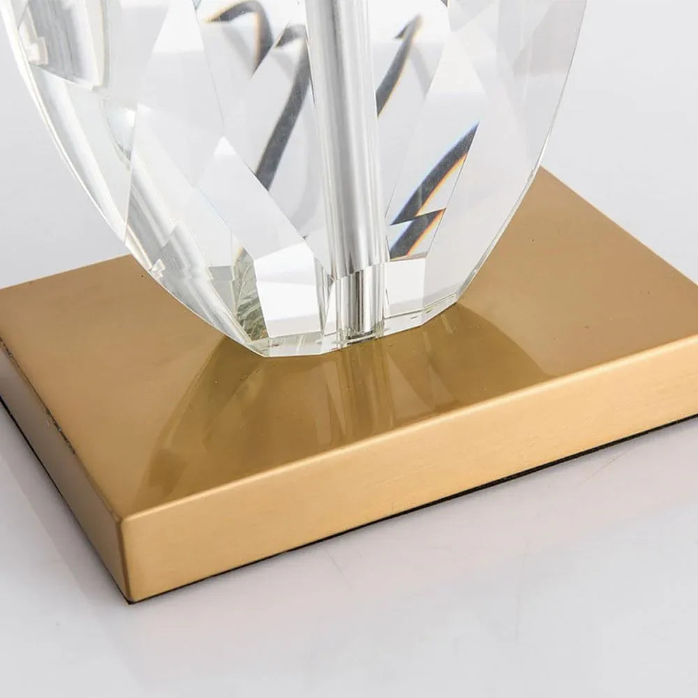 Audara-American Creative Glass Fabric Desk Light Modern Luxury Bedroom Hotel Coffee Shop Desk Lamp Sample Room Living Room Background Wall Table Lamp Farmhouse Club Villa Lighting Fixture