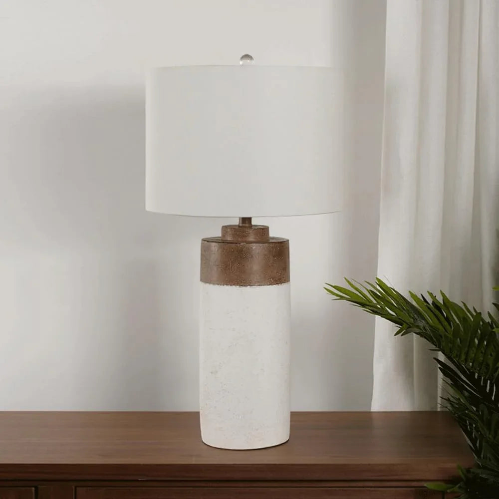 Audara-Minimalist Style Guest Room Study Desk Light Advanced Sense Cement Fabric Desk Lamp Bedroom Bedside Living Room Next To Sofa Lighting Fixture Farmhouse Hotel Front Desk Club Decoration Table Lamp