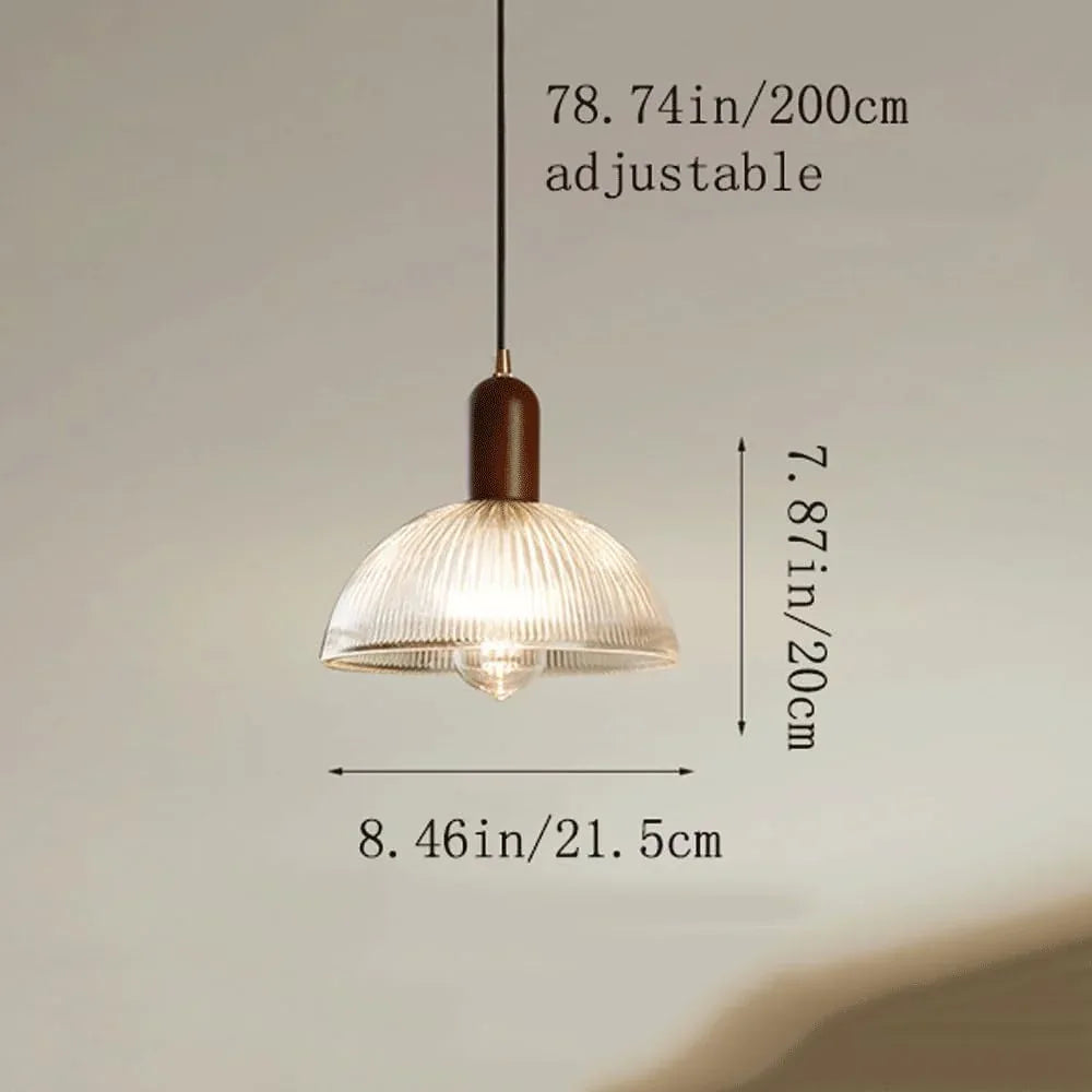 Audara-8-inch Glass Pendant Lights are Decorative Pendant Lights Suitable for Tea Restaurants, Hallways, Balconies, Living Rooms, Hotel Entrances, and Cafes.