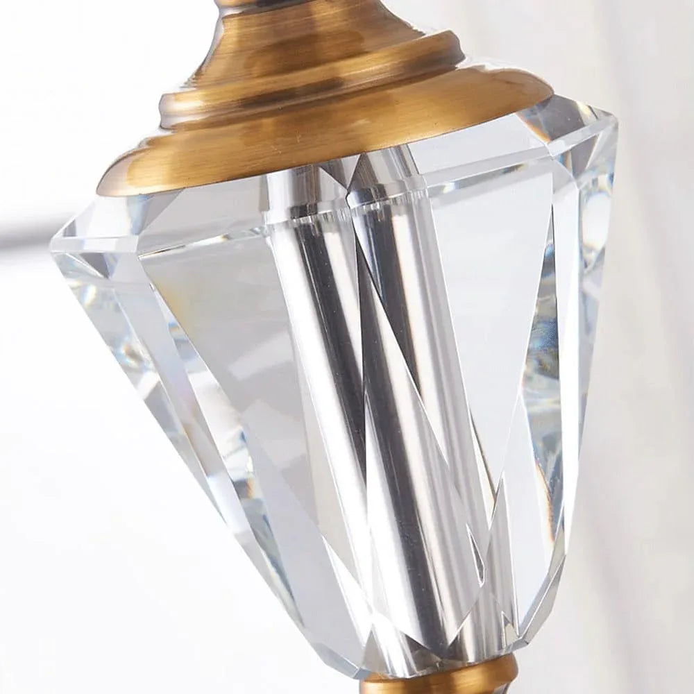 Audara-Luxury European Style Bedroom Bedside Desk Light Simple Creative Crystal Fabric Desk Lamp Living Room Study Room Office Table Lamp Restaurant Club Hotel Front Desk Lighting Fixture