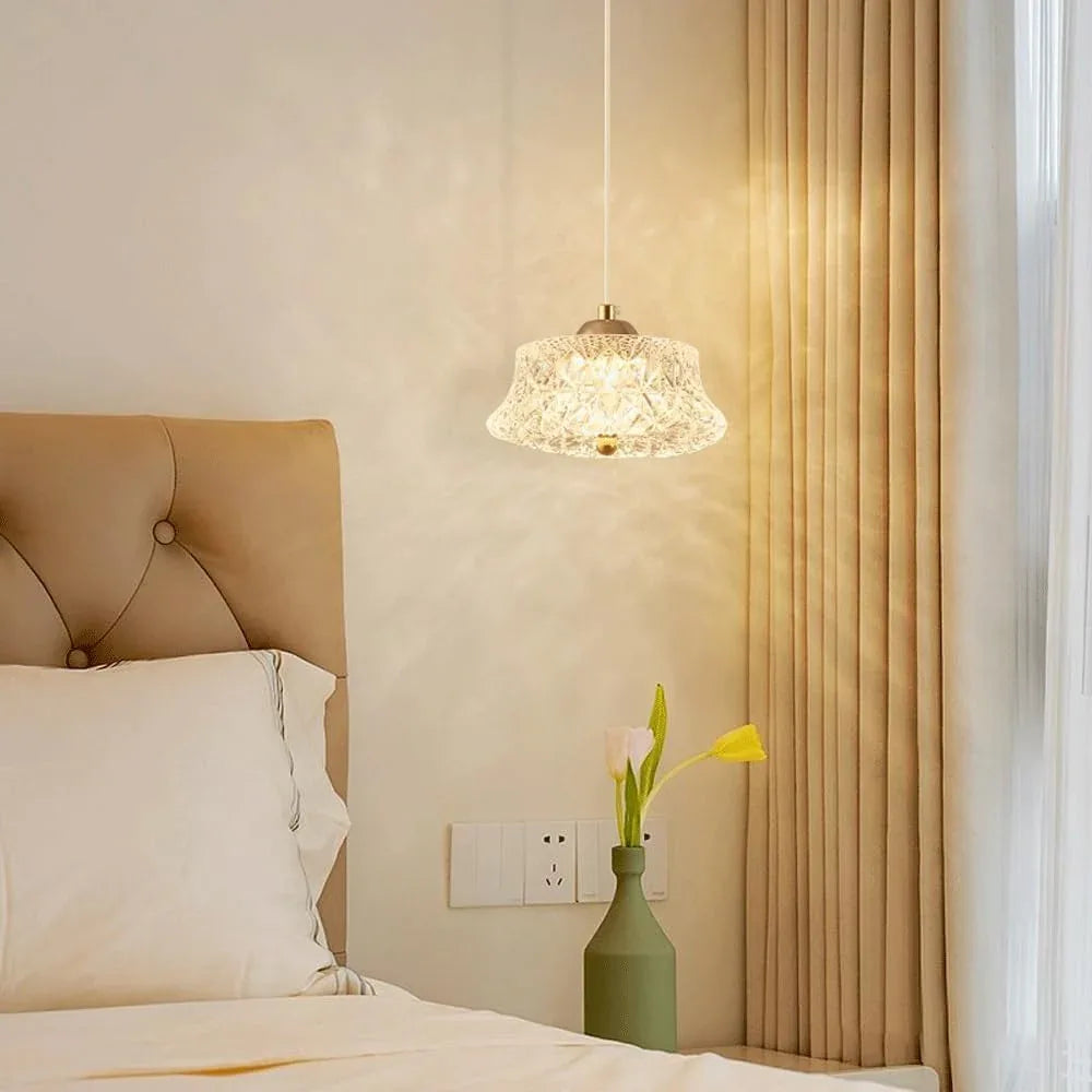 Audara-6-inch Bohemian Luxury Crystal Pendant Light: Its Small Size Easily Adapts to Various Spaces, Including Bedrooms, Hotels, Studies, Living Rooms, Kitchens, Islands, and Entryways.