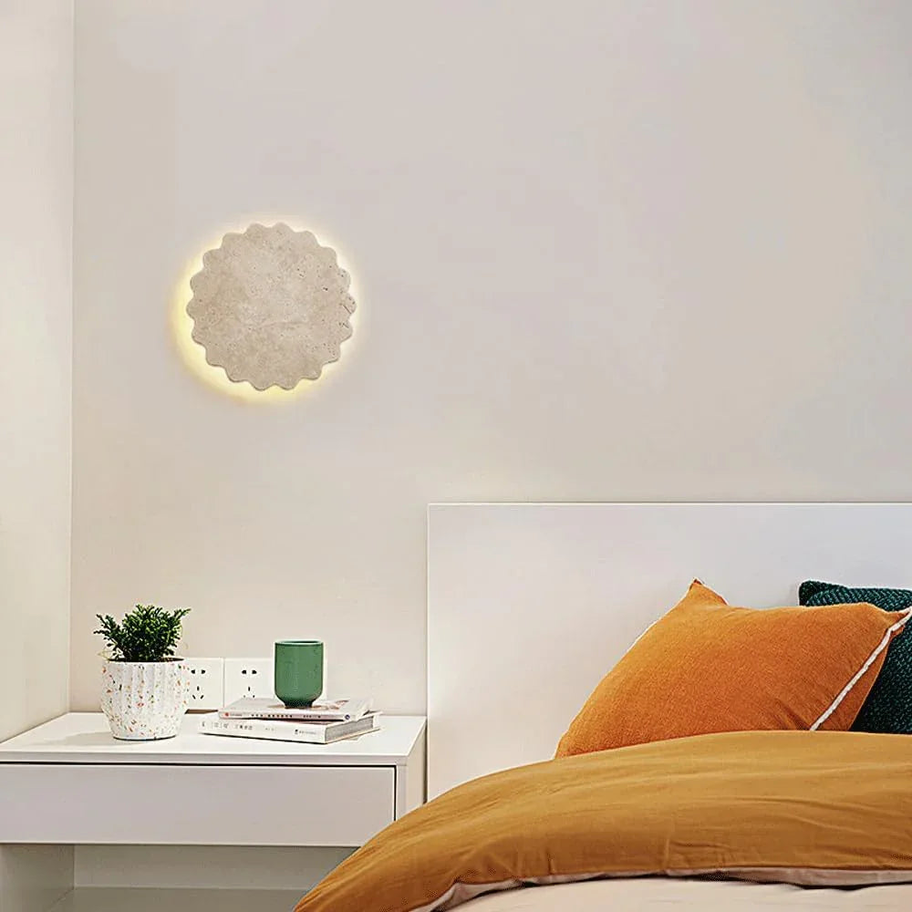 Audara-French Cream Wind Fashion Wall Lamp Creative Cute Children's Room Wall Lights Romantic Warm Wabi-sabi Wind Sconces Bedroom Living Room Study Room Mounted Lighting Fixture