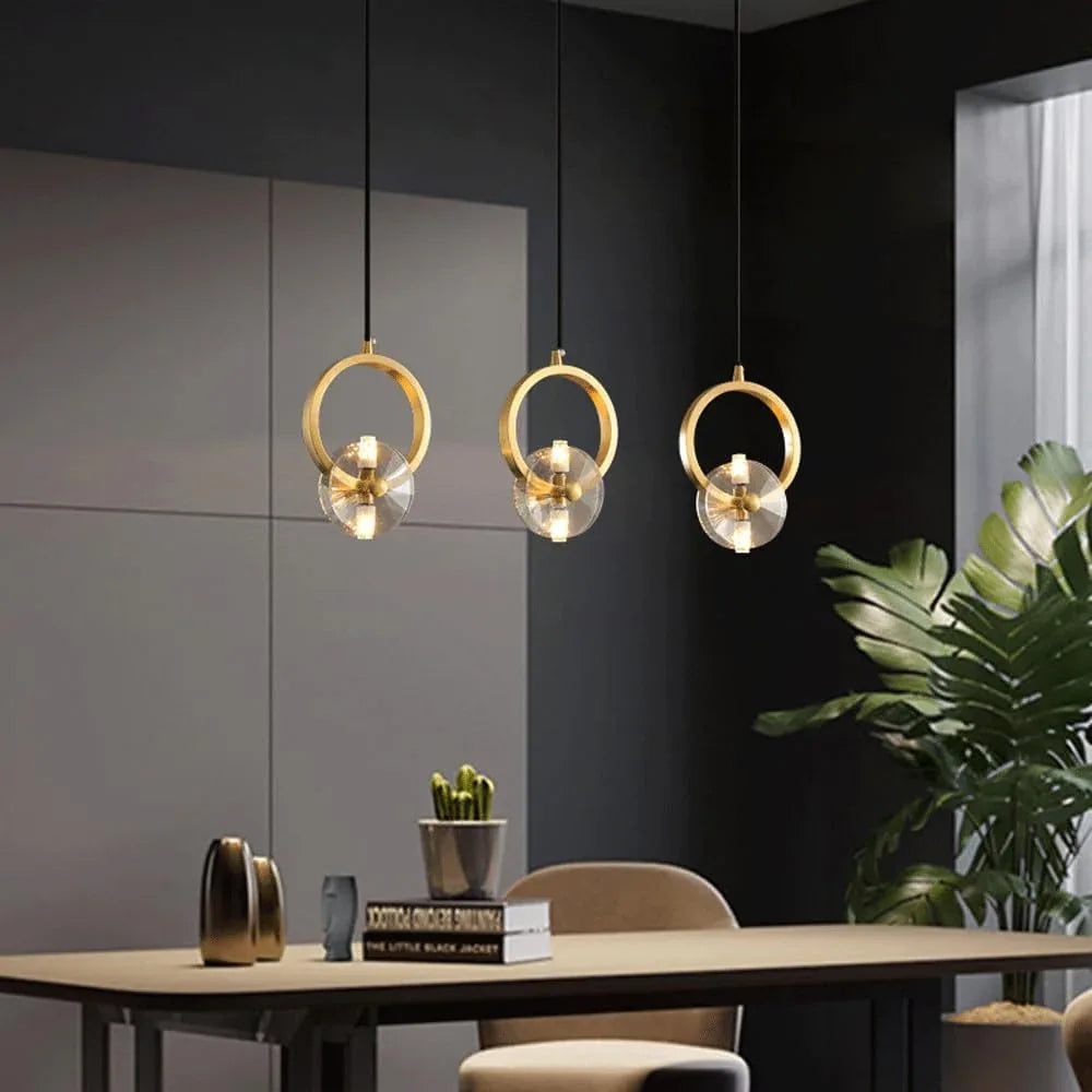 Audara-Crystal Pendant Light, 6-inch, Bohemian Style, Creative Decorative Lamp, Suitable for Various Spaces Such As Bedrooms, Hotels, Studies, Living Rooms, Kitchen Islands, and Entryways.
