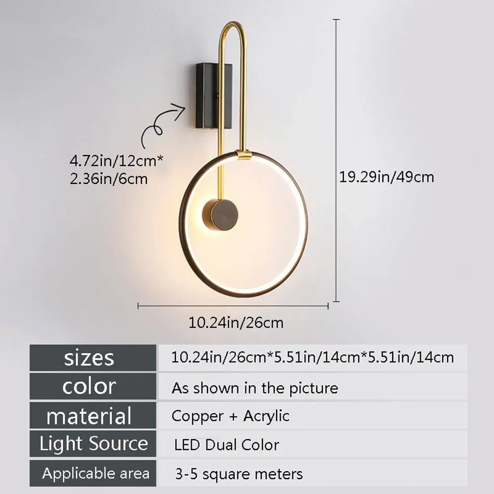 Audara-Scandinavian Light Luxury Wall Lamp Modern Bedroom Bedside Wall Lights Creative Study Room Decorative Sconces Aisle Corridor Entrance Mounted Lighting Fixture