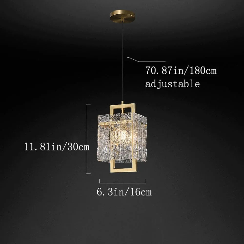 Audara-Crystal Pendant Light, 6-inch, Bohemian Style, Creative Decorative Lamp Suitable for Bedrooms, Hotels, Studies, Living Rooms, Kitchens, Islands, and Entryways