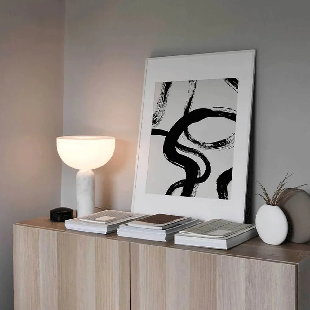 Audara-Scandinavian Minimalist Bedroom Bedside ReadDesk Light Creative Design Glass Marble Desk Lamp Living Room Counter Study Office Table Lamp Hotel Front Desk B&B Clubhouse Lighting Fixture