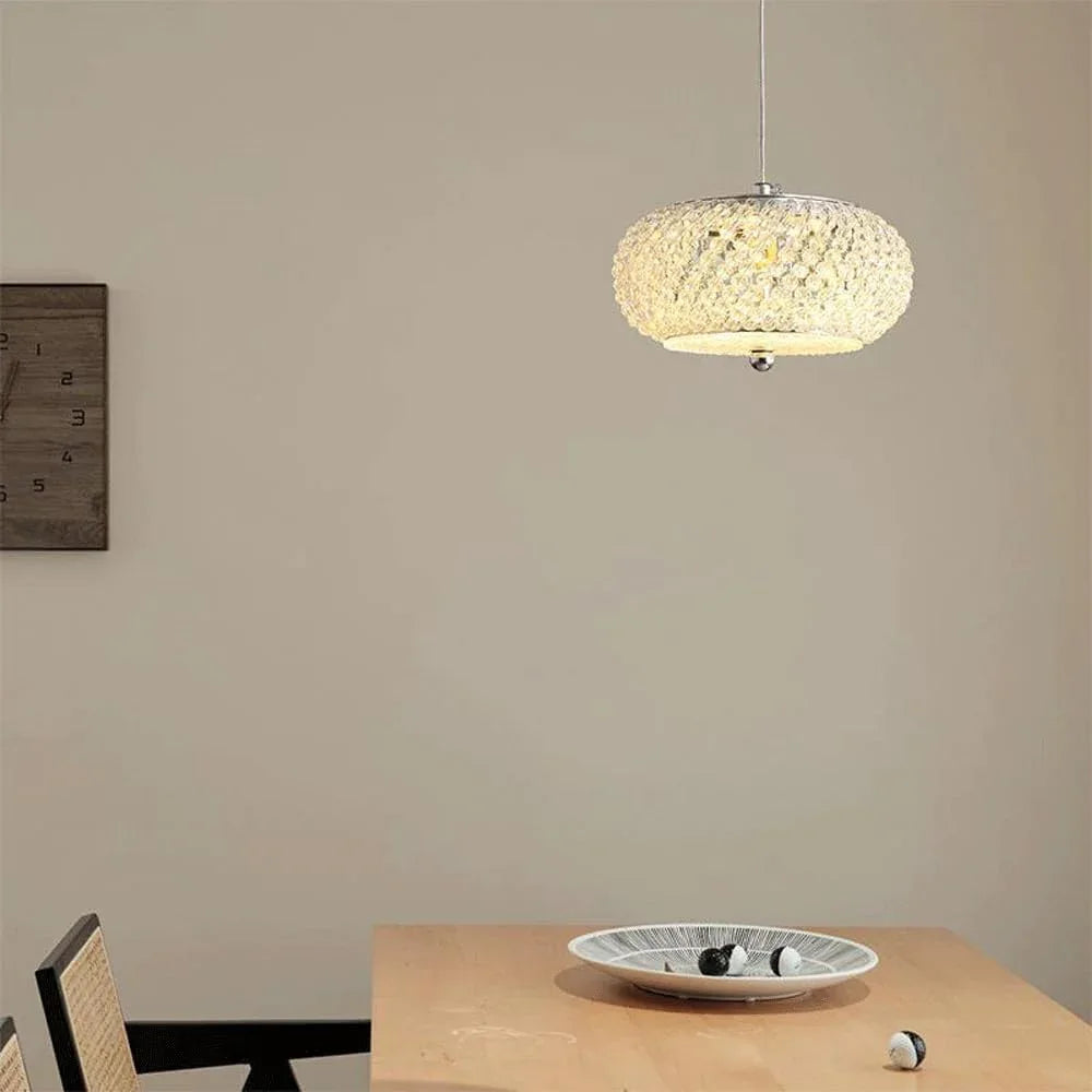 Audara-Crystal Pendant Light in A Bohemian Style, Minimalist Design, Multi-Style Lighting Fixture Suitable for Living Rooms, Cafes, Dining Rooms, Kitchen Islands, and Entryways.