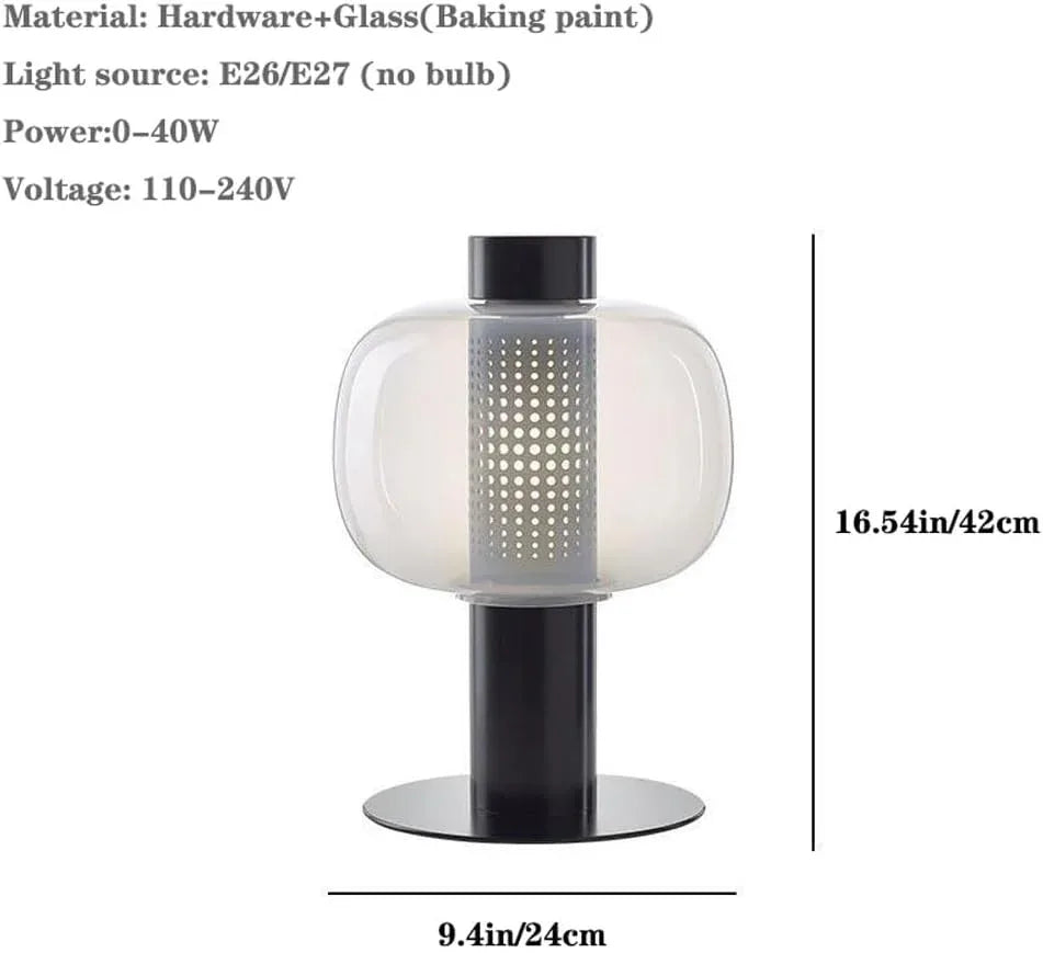 Audara-Simple Modern Living Room Bedside Desk Light Light Luxury Creative Sample Room Showcase Counter Desk Lamp Scandinavian Hardware Glass Lighting Fixture Farmhouse Coffee Shop Club Backdrop Table Lamp
