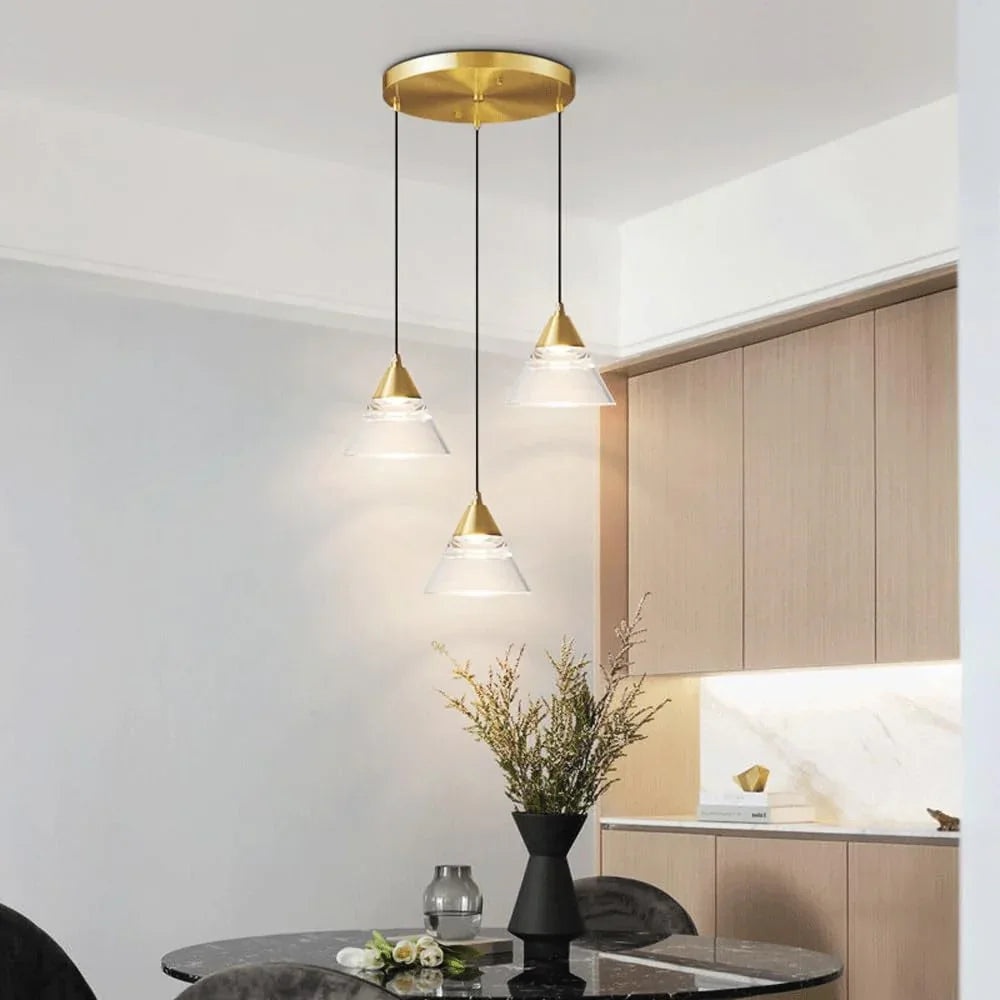 Audara-Creative Glass Pendant Lights, Small 6-inch Diameter Hanging Decorative Lights, Modern Minimalist and Bohemian Style, Suitable for Bedrooms, Hotels, Kitchens, Islands, Entryways, Etc.