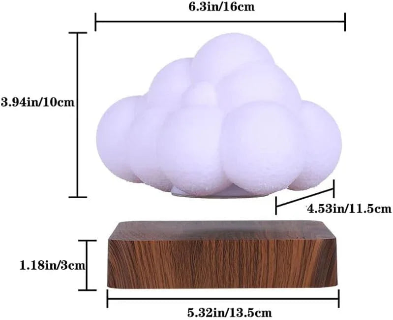 Audara-Creative Warm Hovering Clouds Shape Bedroom Desk Light Romantic French Boys Girls Room Kids Room Desk Lamp Living Room Bedroom Bed Decoration Table Lamp Office Front Desk Coffee Shop Lighting Fixture