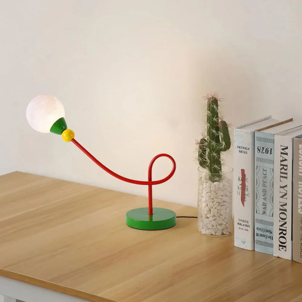 Audara-Simple Retro Living Room Study Desk Light Creative Moon Ball Metal Desk Lamp Bedroom Bedside Warehouse Workstation Table Lamp Villa Farmhouse Dormitory Apartment Bar Decoration Lighting Fixture