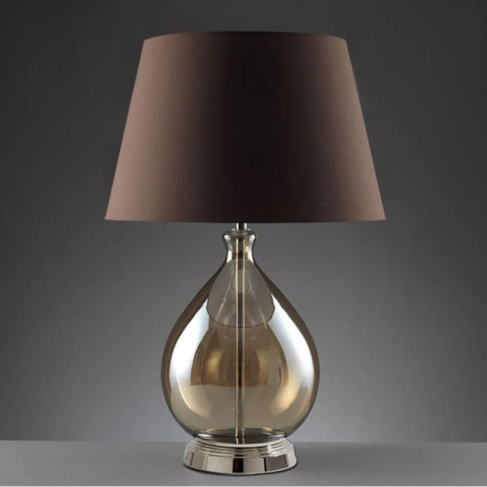 Audara-American Style Personalized Hotel Model Room Wall Cabinet Desk Light Scandinavian Simple Glass Fabric Desk Lamp Bedroom Bedside Study Table Lamp Dining Room Cafe Villa Lighting Fixture