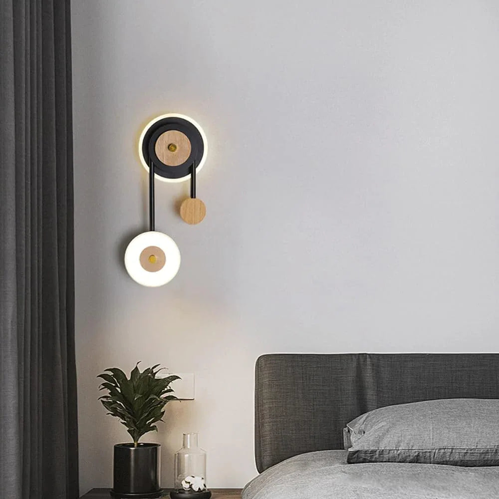 Audara-Postmodern Creative Background Wall Wall Lamp Simple Living Room LED Wall Lights Bedroom Bedside Ambience Sconces Aisle Corridor Entrance Mounted Lighting Fixture