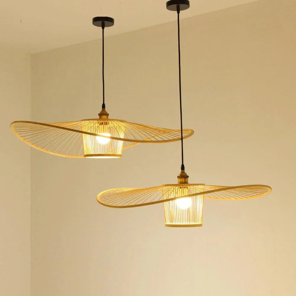 Audara-24-inch Rattan Woven Pendant Light Bohemian Wabi-Sabi Style Multi-Functional Ceiling Light Fixture Suitable for Bedrooms, Hotels, Study Rooms, Dining Areas, Entryways, and More Retro Lamp