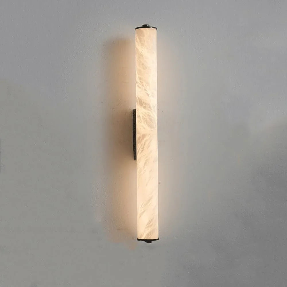 Audara-Modern Simple Wall Lamp Full Copper Long Strip Cloud Stone Wall Lights Living Room Background Wall Ambience Sconces Aisle Corridor Entryway Mounted Lighting Fixture