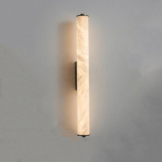 Audara-Modern Simple Wall Lamp Full Copper Long Strip Cloud Stone Wall Lights Living Room Background Wall Ambience Sconces Aisle Corridor Entryway Mounted Lighting Fixture