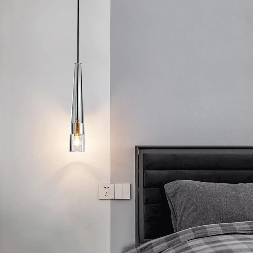 Audara-3-inch Minimalist Crystal Pendant Light, Bohemian Style, Suitable for Bedrooms, Bedside Tables, Hallways, Balconies, Living Rooms, Hotel Entryways, and Cafes.
