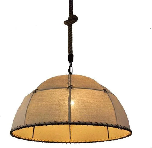 Audara-Nordic Style French Romantic Chandeliers/Industrial Style Pendant Light/Handmade Classic Hemp Rope Lighting Fixture/Country Living Room Kitchen Study Attic Corridor Balcony Dining Room Hanging