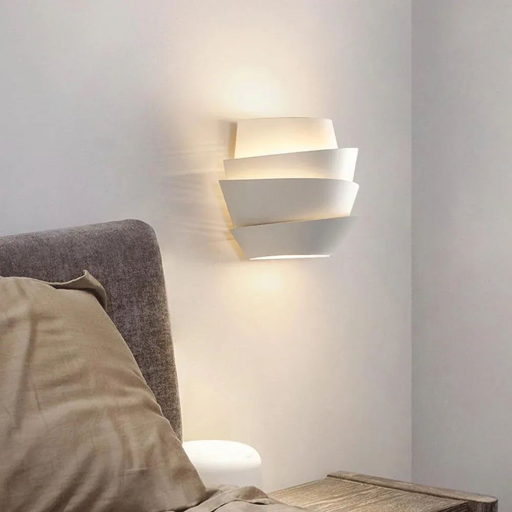 Audara-Postmodern Bedroom Bedside Wall Lamp Designer Simple Aisle Wall Lights Scandinavian Creative Living Room Sconces Study Background Wall Corridor Mounted Lighting Fixture