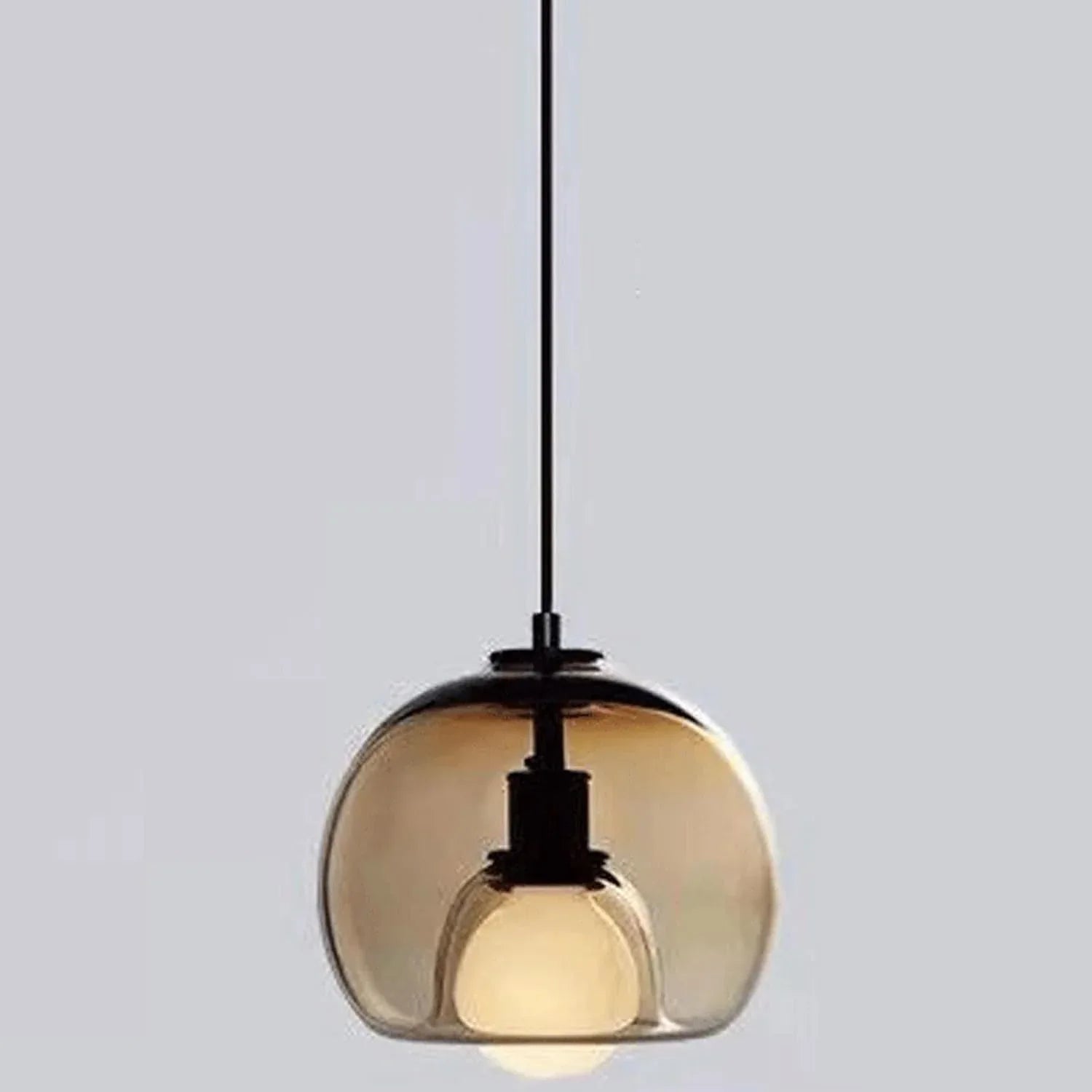Audara-9-inch Glass Pendant Lights: Simple and Creative Design, Easily Complements Various Decor Styles. Can Be Installed Above The Bedside, in The Living Room, Dining Room, Kitchen Island, Etc.