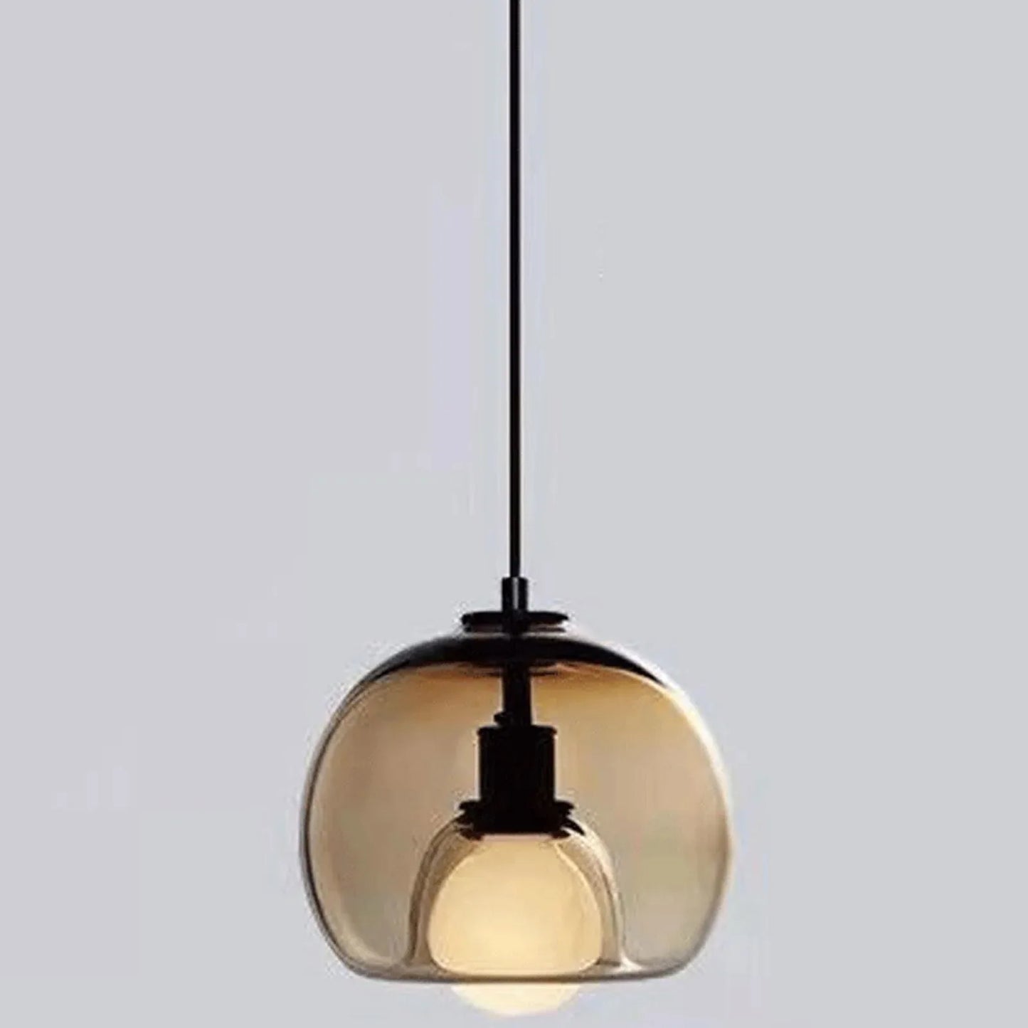 Audara-9-inch Glass Pendant Lights: Simple and Creative Design, Easily Complements Various Decor Styles. Can Be Installed Above The Bedside, in The Living Room, Dining Room, Kitchen Island, Etc. C