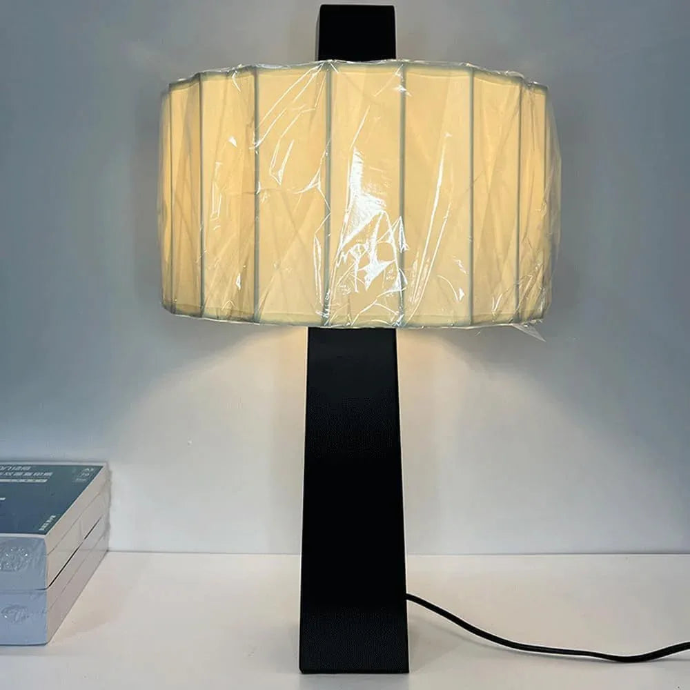 Audara-Modern Chinese Study Living Room Counter Desk Light Scandinavian Simple White Fabric Desk Lamp Study Bedroom Corridor Window Table Lamp Cafe B&B Clubhouse Decoration Lighting Fixture