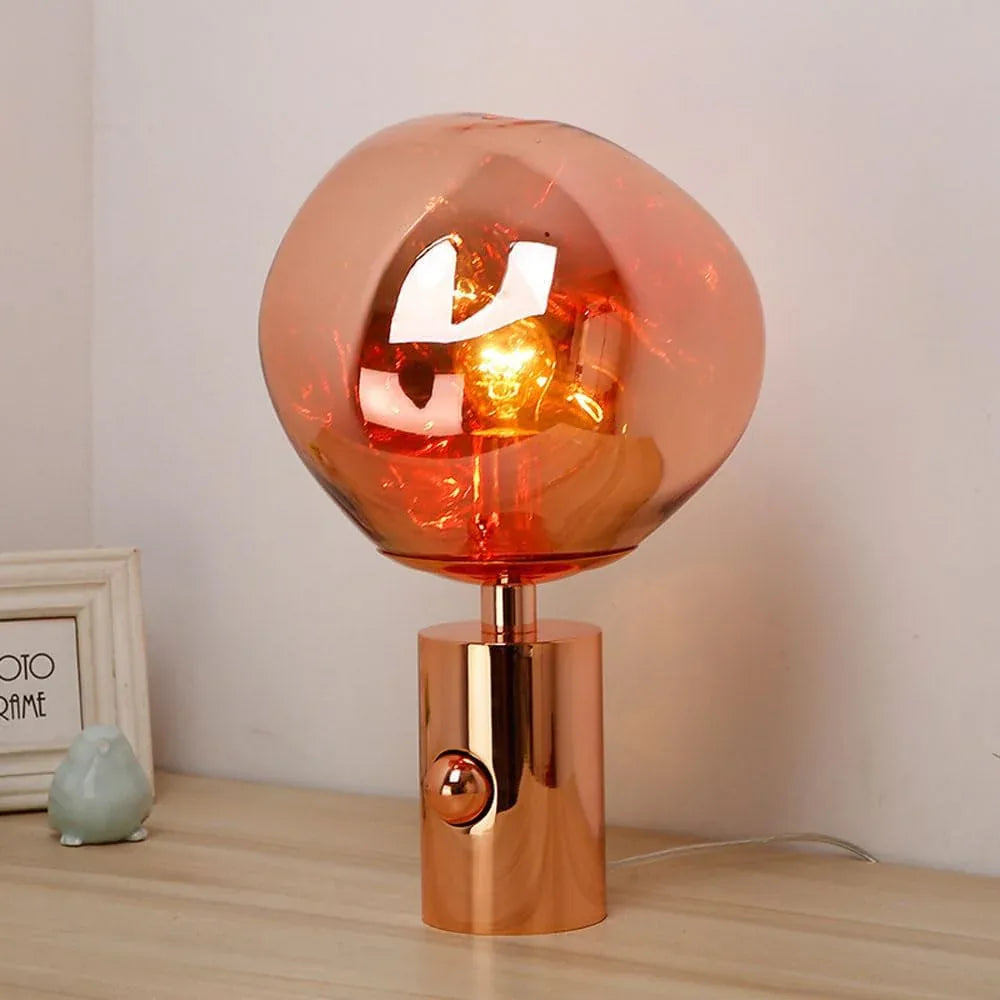 Audara-Creative Warm Living Room Bedroom Desk Light French Romantic Sphere Acrylic Desk Lamp Restaurant Coffee Shop Bar Table Lamp Office Apartment Dormitory Mall Decoration Lighting Fixture