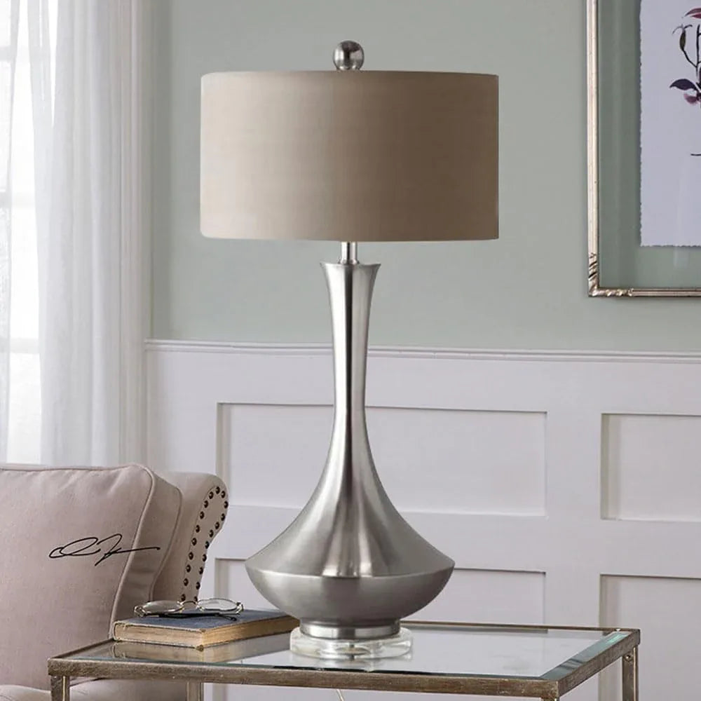 Audara-American Simple Living Room Study Office Desk Light Personalized Creative Fabric Metal Desk Lamp Hotel Cafe Restaurant Table Lamp Model Room Mall Front Desk Decoration Lighting Fixture