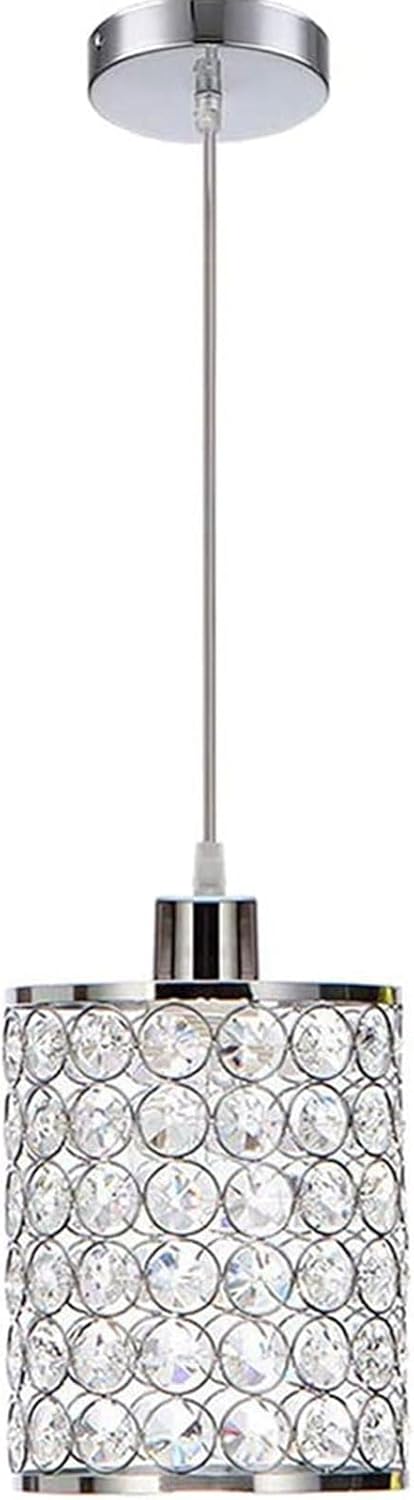 Audara-Diamond Crystal Pendant Light, Small Hanging Decorative Light Fixture, Modern Minimalist Style, Bohemian Style, Suitable for Bedrooms, Hotel Rooms, Kitchen Islands, Entryways, Etc