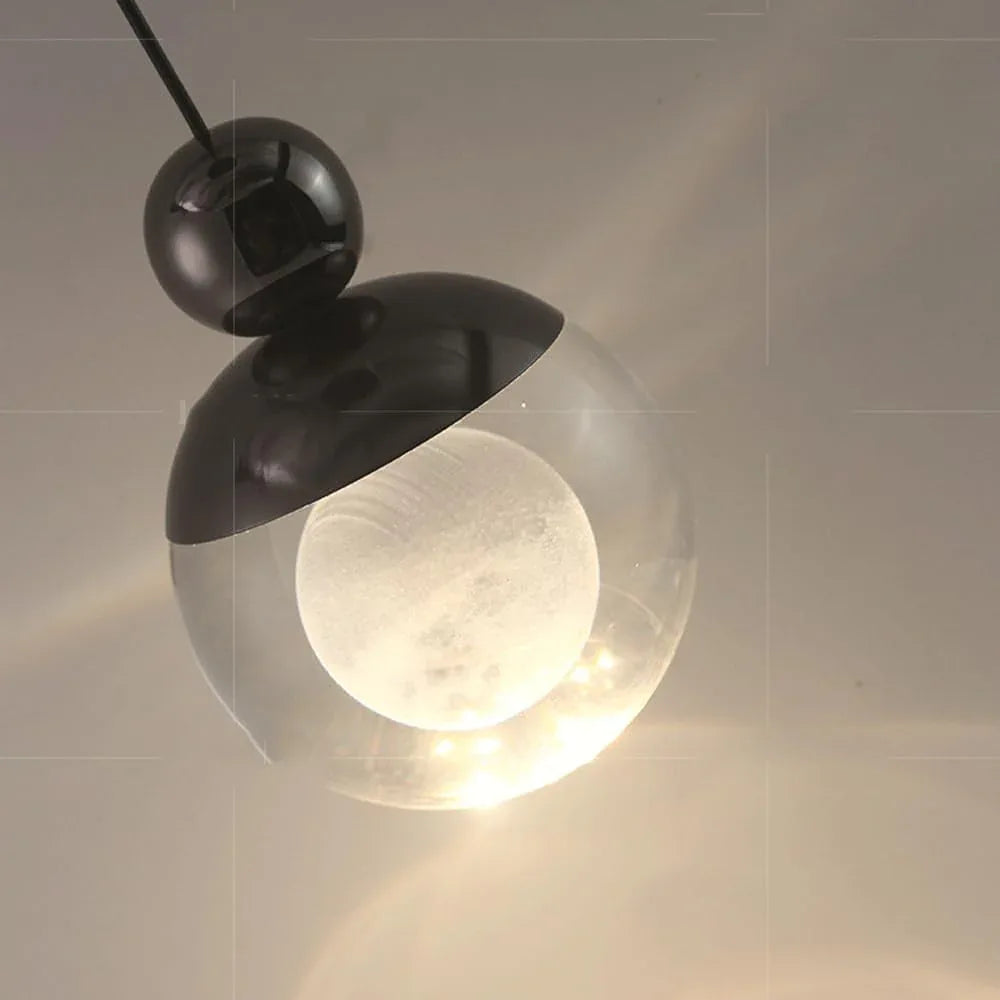 Audara-4-in Crystal Pendant Light, Decorative Lighting Fixture, Bohemian Style, European Minimalist Style, Suitable for Bedrooms, Hotel Entryways, Kitchen Islands, and Other Scenarios.
