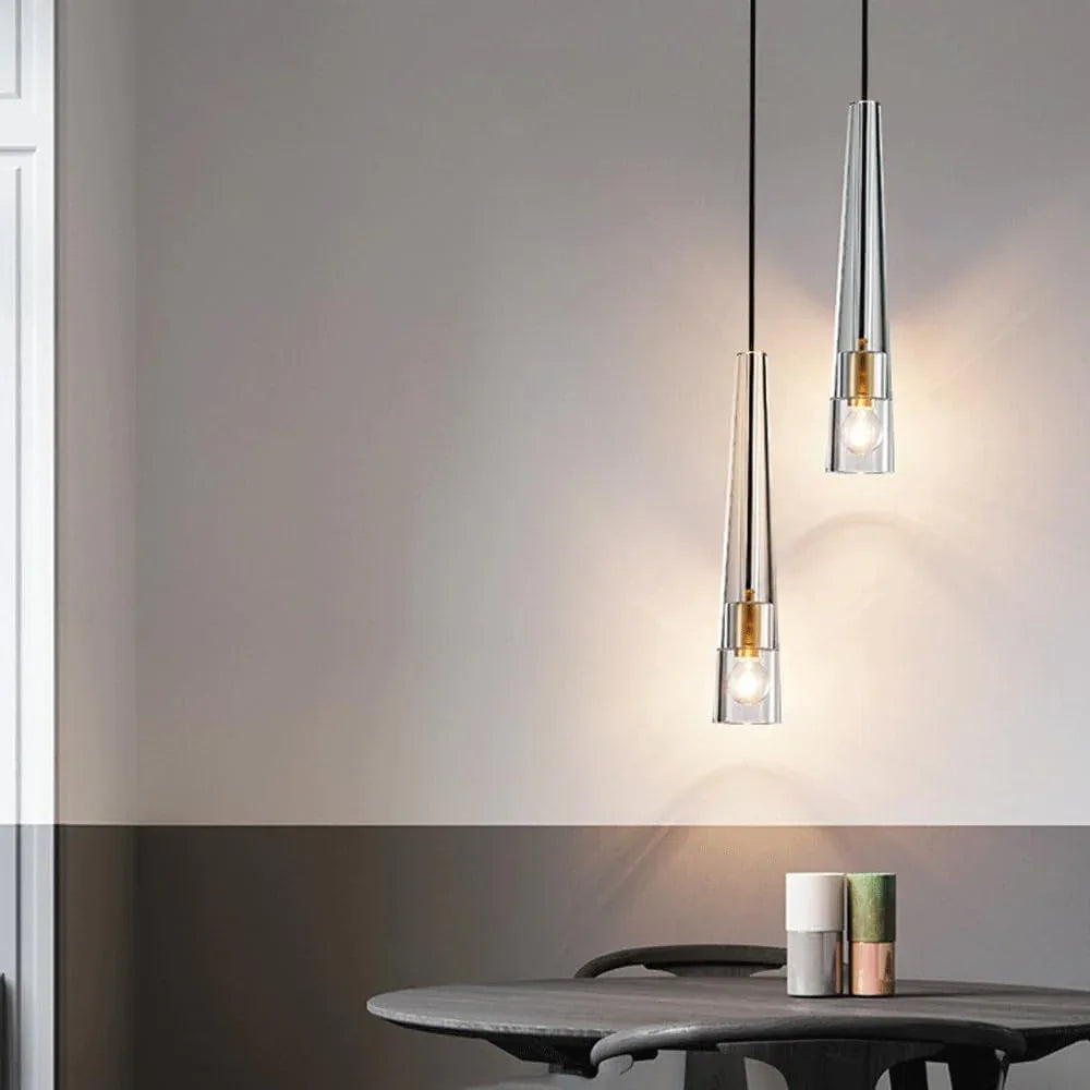 Audara-3-inch Minimalist Crystal Pendant Light, Bohemian Style, Suitable for Bedrooms, Bedside Tables, Hallways, Balconies, Living Rooms, Hotel Entryways, and Cafes.