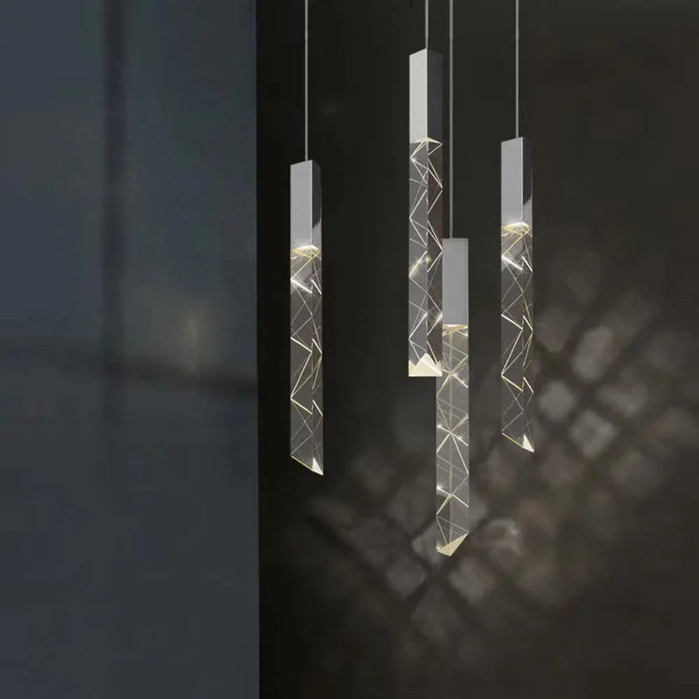 Audara-Small-Sized Crystal Pendant Light, Minimalist Modern Style, Bohemian Decorative Chandelier, Suitable for Various Scenarios Such As Bedrooms, Hotels, Studies, Bedside Tables, and Entryways.